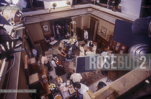 Rome, Cinecittà Studios. Set of the movie La Famiglia by Ettore Scola / Roma, Studi cinematografici di Cinecittà. Set di La Famiglia di Ettore Scola - ©Marcello Mencarini/Rosebud2