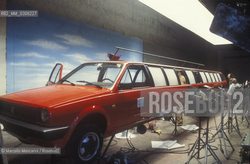Rome, Cinecittà Studios. Advertising set / Roma, Studi cinematografici di Cinecittà. Set di una pubblicità - ©Marcello Mencarini/Rosebud2