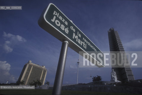 Cuba, Havana,1999.  José Martì Memorial in Revolution Square / Cuba, LAvana, 1999. Monumento a José Martì in piazza della rivoluzione - ©Marcello Mencarini/Rosebud2
