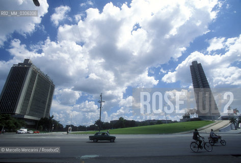 Cuba, Havana,1999.  José Martì Memorial in Revolution Square / Cuba, LAvana, 1999. Monumento a José Martì in piazza della rivoluzione - ©Marcello Mencarini/Rosebud2