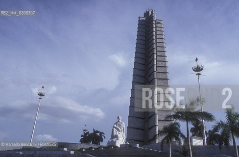 Cuba, Havana,1999.  José Martì Memorial in Revolution Square / Cuba, LAvana, 1999. Monumento a José Martì in piazza della rivoluzione - ©Marcello Mencarini/Rosebud2