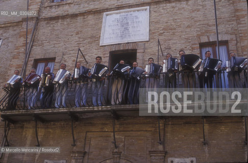 Accordion players in Castelfidardo, the world center of production of this instrument / Suonatori di fisarmonica a Castelfidardo, centro mondiale della produzione di questo strumento - ©Marcello Mencarini/Rosebud2