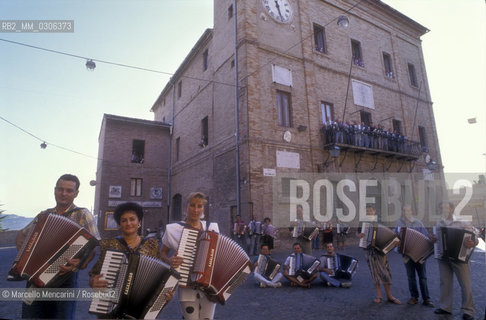 Accordion players in Castelfidardo, the world center of production of this instrument / Suonatori di fisarmonica a Castelfidardo, centro mondiale della produzione di questo strumento - ©Marcello Mencarini/Rosebud2