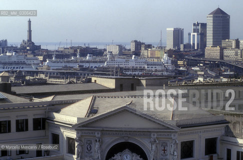 GENOA, Panoramic view with Porta Principe railway Station in the foreground / GENOVA, panorama con la stazione Porta Principe in primo piano - ©Marcello Mencarini/Rosebud2
