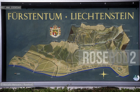 Liechtenstein Plam / Mappa del Liechtenstein - ©Marcello Mencarini/Rosebud2