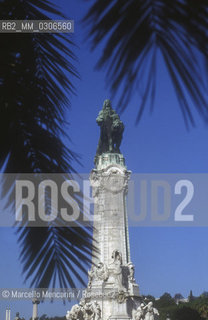 LISBON, Monument to Marquis of Pombal, the prime minister responsible for the rebuilding of Lisbon following the Great Earthquake in 1755, in Marquis of Pombal Square (Portuguese: Praça do Marquês de Pombal) / LISBONA, Monumento al Marchese di Pombal, primo ministro responsabile della ricostruzionre della città dopo il grande terremoto del 1755, in piazza Marchese di Pombal, (Praça do Marquês de Pombal) - ©Marcello Mencarini/Rosebud2