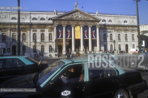 LISBON, National Theatre D. Maria II (Portuguese: Teatro Nacional D. Maria II) in Dom Pedro IV Square (or Rossio Square) / LISBONA, Teatro Nacional D. Maria II in piazza Dom Pedro IV (o piazza del Rossio) - ©Marcello Mencarini/Rosebud2