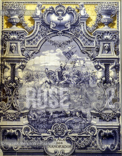 LISBON, a typical Portuguese azulejo (hand painted tiles) / LISBONA, tipico azulejo portoghese (piastrelle dipinte a mano) - ©Marcello Mencarini/Rosebud2