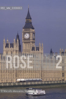 Big Ben and Houses of Parliament in London, about 1988 / Big Ben e Parlamento di londra, 1988 circa - ©Marcello Mencarini/Rosebud2