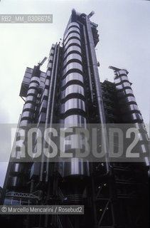 Lloyds headquarters in the City of London, about 1988 /  Londra, 1988 circa. Sede dei Lloyds nella City - ©Marcello Mencarini/Rosebud2
