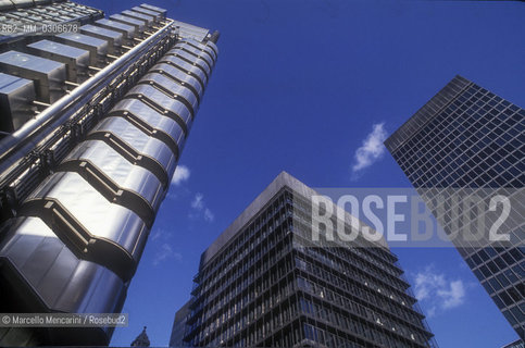 Lloyds headquarters in the City of London, about 1988 /  Londra, 1988 circa. Sede dei Lloyds nella City - ©Marcello Mencarini/Rosebud2