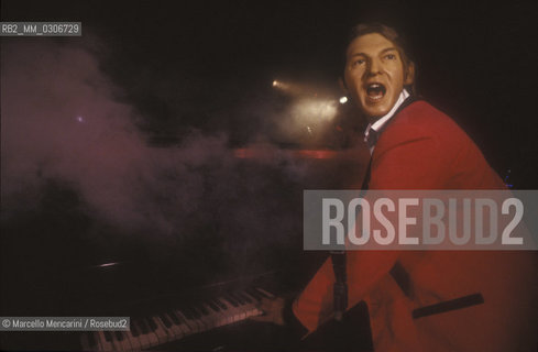 London, about 1988. Wax statue of Jerry Lee Lewis at Rock Circus / Londra, 1988 circa. Statua di cera di Jerry Lee Lewis al Rock Circus - ©Marcello Mencarini/Rosebud2
