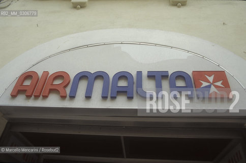 MALTA, Valletta. Air Malta sign / MALTA, La Valletta. Insegna Air Malta - ©Marcello Mencarini/Rosebud2