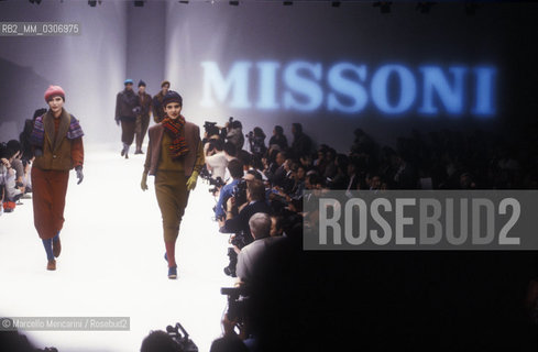 Milan, 1988. Missoni fashion show / Milano, 1988. Sfilata di Missoni - ©Marcello Mencarini/Rosebud2