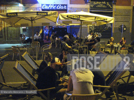 Milan, September 2008. Tango coffee bar at 7 via Casale in the  Navigli district, Porta Genova / Milano, settembre 20018. Il Bar Tango in  Via Casale7, nel quartiere dei Navigli, Porta Genova, Milano - ©Marcello Mencarini/Rosebud2