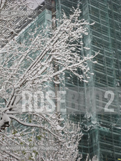 Milan, January 2009. Renovation of one of the FS Skyscrapers (State Railways headquarters) on cavalcavia Bussa / Milano, gennaio 2009. Ristrutturazione di uno dei grattacieli FS sul cavalcavia Bussa - ©Marcello Mencarini/Rosebud2