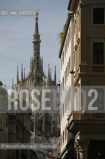 Milan, September 2008. The Milan Cathedral view from Corso Vittorio Emanuele II / Milano, settembre 2008. Il Duomo di Milano visto da Corso Vittorio Emanuele II - ©Marcello Mencarini/Rosebud2