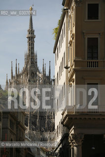 Milan, September 2008. The Milan Cathedral view from Corso Vittorio Emanuele II / Milano, settembre 2008. Il Duomo di Milano visto da Corso Vittorio Emanuele II - ©Marcello Mencarini/Rosebud2