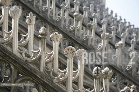 Milan, September 2008. Decorative elements of the Milan Cathedral / Milano, settembre 2008. Elementi decorativi del Duomo di Milano - ©Marcello Mencarini/Rosebud2
