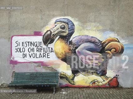 Milano, Novembre 2012. Graffiti in via Messina - ©Marcello Mencarini/Rosebud2