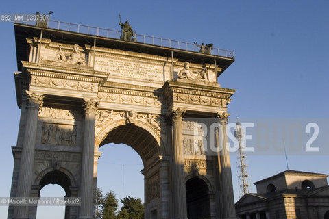 Milan, Arch of Peace at the end of Corso Sempione / Milano, Arco della Pace in fondo a Corso Sempione - ©Marcello Mencarini/Rosebud2