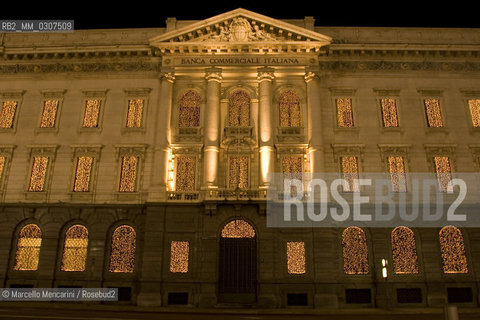 Christmas lights in Milan, 2007: Italian Commercial Bank / Luci a Milano, Natale 2007: Banca Commerciale Italiana - ©Marcello Mencarini/Rosebud2