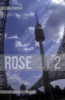 MUNICH, Olympiaturm (TV Tower) in the Olymiapark (Olympic Park), constructed for the 1972 Summer Olympics / MONACO, Olympiaturm (Torre televisiva) nellOlympiapark (Parco Olimpico), , costruito in occasione dei Giochi della XX Olimpiade nel 1972 - ©Marcello Mencarini/Rosebud2