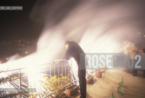 NAPLES, New Years Eve fireworks / NAPOLI, fuochi dartificio di capodanno - ©Marcello Mencarini/Rosebud2