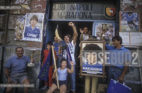NAPLES, supporters of Naples Football Club and of Diego Armando Maradona / NAPOLI, Tifosi del Napoli e di Diego Armando Maradona - ©Marcello Mencarini/Rosebud2