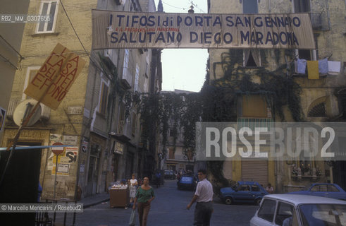 NAPLES, supporters banner for Diego Armando Maradona / NAPOLI, striscione dei tifosi per Diego Armando Maradona - ©Marcello Mencarini/Rosebud2