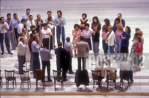 San Carlo Theater in Naples, chorus rehearsal / San Carlo di Napoli di Napoli, prova del coro - ©Marcello Mencarini/Rosebud2
