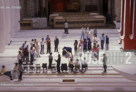 San Carlo Theater in Naples, chorus rehearsal / San Carlo di Napoli di Napoli, prova del coro - ©Marcello Mencarini/Rosebud2