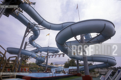 Giardini Naxos, Sicily (Italy). Swimming pool with slide / Giardini Naxos (Messina). Piscina con scivolo - ©Marcello Mencarini/Rosebud2