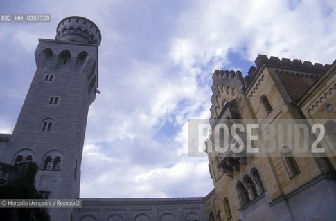 Bavaria, Germany. Neuschwanstein Castle, commissioned by king Ludwig II of Bavaria (1845-1886) / Baviera, Germania. Castello di Neuschwanstein, fatto costruire dal re Ludovico II di Baviera - ©Marcello Mencarini/Rosebud2