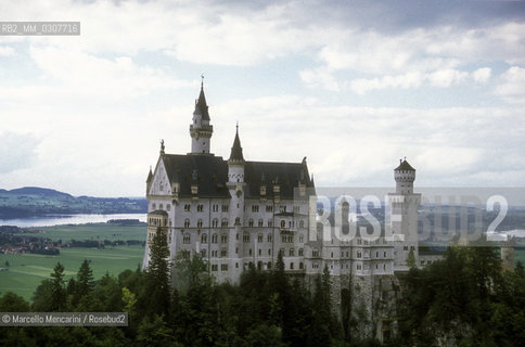Bavaria, Germany. Neuschwanstein Castle, commissioned by king Ludwig II of Bavaria (1845-1886) / Baviera, Germania. Castello di Neuschwanstein, fatto costruire dal re Ludovico II di Baviera - ©Marcello Mencarini/Rosebud2