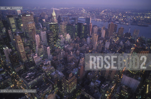 New York, 1989. Panoramic view of Manhattan / New York, 1989. Veduta panoramica di Manhattan - ©Marcello Mencarini/Rosebud2