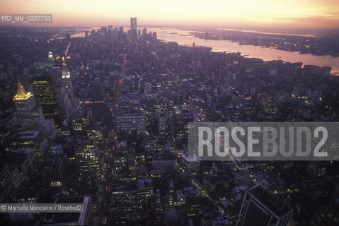 New York, 1989. Panoramic view of Manhattan / New York, 1989. Veduta panoramica di Manhattan - ©Marcello Mencarini/Rosebud2