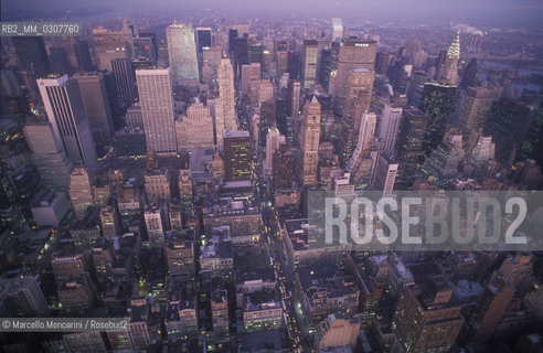 New York, 1989. Panoramic view of Manhattan / New York, 1989. Veduta panoramica di Manhattan - ©Marcello Mencarini/Rosebud2