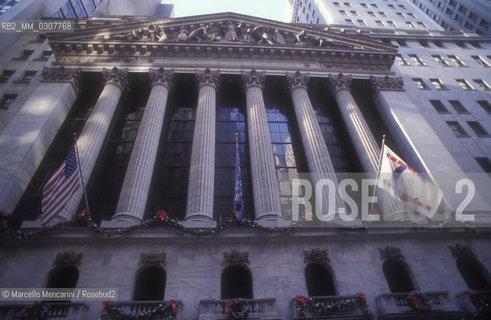 New York Stock Exchange, located at 11 Wall Street, Lower Manhattan (1989) / Borsa di New York in Wall Street, Lower Manhattan (1989) - ©Marcello Mencarini/Rosebud2