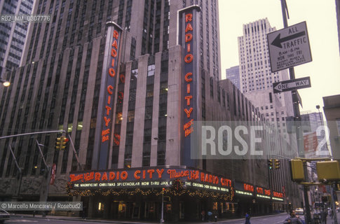 New York (1989). Radio City Music Hall - ©Marcello Mencarini/Rosebud2