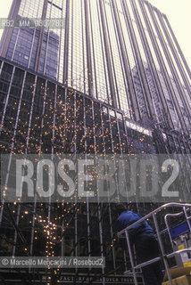 New York (1989). Christmas lights / New York (1989). Luci di Natale - ©Marcello Mencarini/Rosebud2