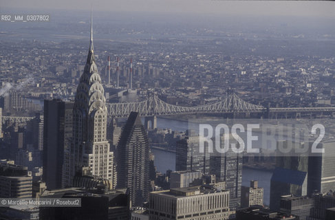 New York (1989). View with the Chrysler Building / New York (1989). Panorama con il Chrysler Building - ©Marcello Mencarini/Rosebud2