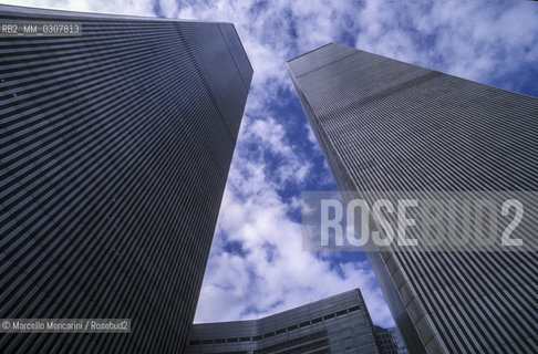 New York (1989). The twin towers of the world trade center / New York (1989). Le Torri gemelle del World Trade Center - ©Marcello Mencarini/Rosebud2