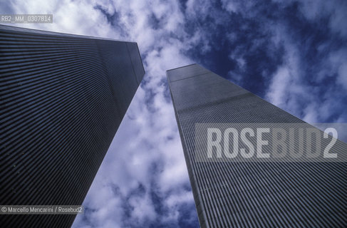 New York (1989). The twin towers of the world trade center / New York (1989). Le Torri gemelle del World Trade Center - ©Marcello Mencarini/Rosebud2