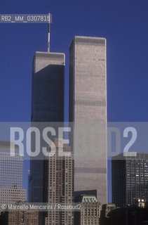 New York (1989). The twin towers of the world trade center / New York (1989). Le Torri gemelle del World Trade Center - ©Marcello Mencarini/Rosebud2