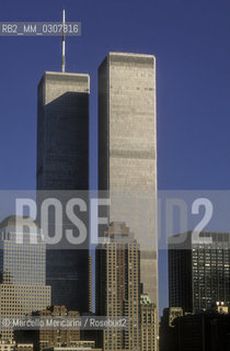 New York (1989). The twin towers of the world trade center / New York (1989). Le Torri gemelle del World Trade Center - ©Marcello Mencarini/Rosebud2