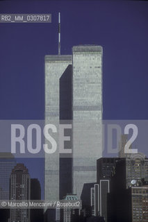 New York (1989). The twin towers of the world trade center / New York (1989). Le Torri gemelle del World Trade Center - ©Marcello Mencarini/Rosebud2