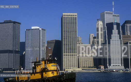 New York (1989). Skyline with the Twins Towers / New York (1989). Skyline con le Torri Gemelle - ©Marcello Mencarini/Rosebud2