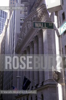 New York Stock Exchange, located at 11 Wall Street in Lower Manhattan (2000) / Borsa di New York in Wall Street a Lower Manhattan (2000) - ©Marcello Mencarini/Rosebud2