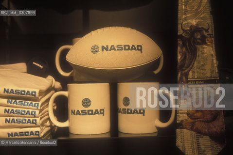 New York, 2000. NASDAQ Market Site at Times Square. Souvenirs in the visitors center - ©Marcello Mencarini/Rosebud2